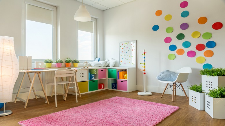 A colorful play area for children